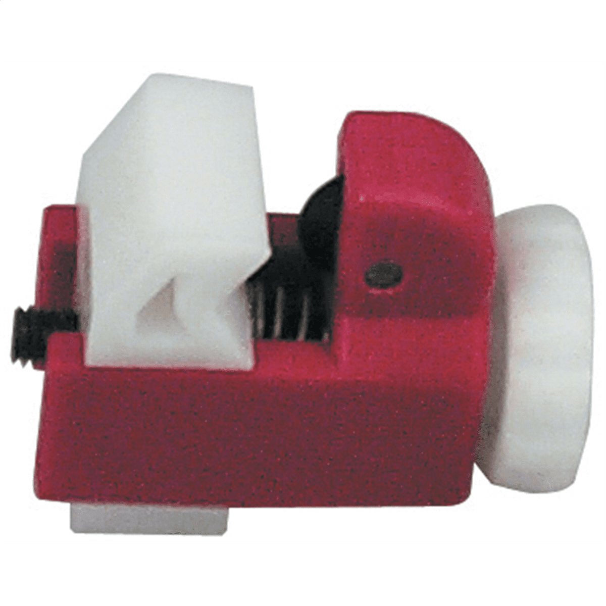 Compact Red and White Nylon Mini Tubing Cutter