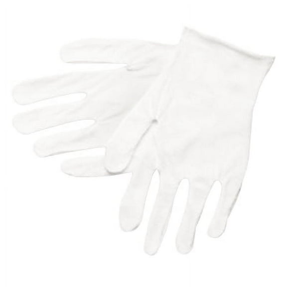 Lisle Cotton Inspector Gloves, 100% Cotton, Large | Bundle of 2 Dozen