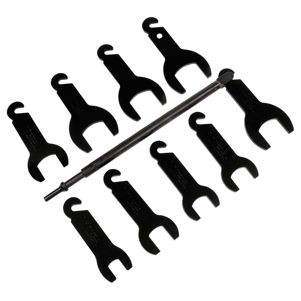 Lisle Pneumatic Fan Clutch Wrench Set, 10 pc.