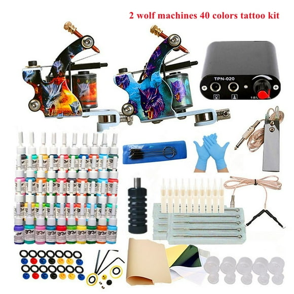 Lism Tttoo Machine Kit with Power Supply, Professional Tttoo Supplies Set for Artists and Beginners