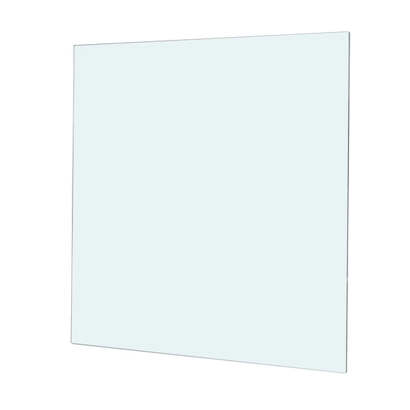 Lisonu 32-Inch Square Tempered Glass Table Top, 3/10-Inch Thick Replacement Glass with Polished Edge for Side Table, Bistro Table, or DIY Projects