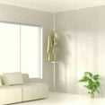 thumbnail image 1 of Lisonu Adjustable Tension Rod Organizer, Floor to Ceiling Laundry Drying Rack with 4 Rotating Hooks, DIY Coat Hanger & Storage Pole for Bedroom or Balcony, White, 1 of 11