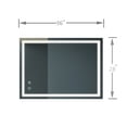 thumbnail image 1 of Lisonu Briiiliant 36"L x 28"W Bathroom Vanity Mirror - Anti- Fog, Dimmable Rectangle Mirror with Front lighting Smart Memory Function, 1 of 7