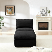 Lisonu Modern Cloud Sofa 70, Dark Gray Corduroy Loveseat, Plush Bubble Couch for Living Room, High-Density Foam 2-Seater, Trendy Soft Lounge Furniture