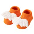 thumbnail image 1 of Lispipm Baby Boy Socks Girl Non Slip Grip Ankle Socks Newborn Funny Sock Cartoon Stars Walking Sock Soft Warm Knitted Socks Orange 0-3 Months, 1 of 6