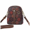 thumbnail image 1 of Lispipm Crossbody Phone Purse for Women Small Suede Shoulder Bag Ladies Double Zipper Travel Work Bags with Detachable Strap, 1 of 4