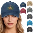 thumbnail image 1 of Lispipm Embroidery Baseball Cap for Women Men Vintage Adjustable Dad Hats Washed Cotton Plain Sun Hat for Daily Wear Black, 1 of 6