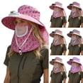 thumbnail image 1 of Lispipm Fishing Hat for Women Outdoor Wide Brim Caps with Face and Neck Cover Wide Brim Breathable Bucket Hats for Garden Work Brown, 1 of 7