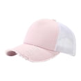 thumbnail image 1 of Lispipm Mesh Baseball Caps for Women Summer Sports Sun Hats Breathable Quick Drying Cap Curved Brim Adjustable Hat for Sports Pink, 1 of 3
