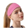 thumbnail image 1 of Lispipm Sweat Headbands for Women Workout Non Slip Sports Running Yoga Sweatband Ladies Casual Bands for Summer Pink, 1 of 4