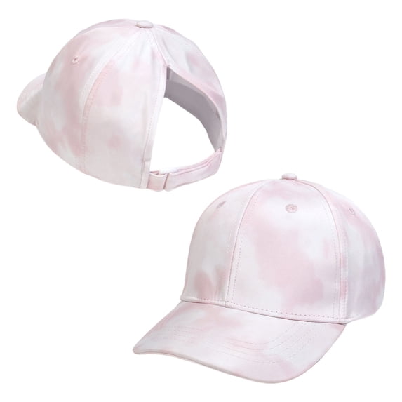 Lispipm Toddler Girls Baseball Caps Butterfly Print Sports Hats Adjustable Ponytail Sun Cap Summer Outdoor Casual Tennis Hat Pink 2-8 Years