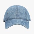 thumbnail image 1 of Lispipm Unisex Camo Baseball Caps Womens Mens Adjustable Hat Outdoor Sports Trucker Hats Low Profile Denims Cap Blue, 1 of 4
