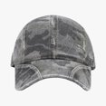 thumbnail image 1 of Lispipm Unisex Camo Baseball Caps Womens Mens Adjustable Hat Outdoor Sports Trucker Hats Low Profile Denims Cap Grey, 1 of 4