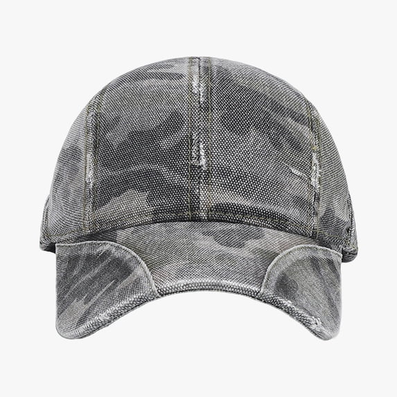 Lispipm Unisex Camo Baseball Caps Womens Mens Adjustable Hat Outdoor Sports Trucker Hats Low Profile Denims Cap Grey