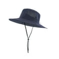 thumbnail image 1 of Lispipm Wide Brim Sun Hat for Women Men Breathable Mesh Packable Bucket Hats Outdoor Fishing Hiking Beach Garden Work Caps Blue, 1 of 3