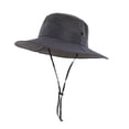 thumbnail image 1 of Lispipm Wide Brim Sun Hat for Women Men Breathable Mesh Packable Bucket Hats Outdoor Fishing Hiking Beach Garden Work Caps Gray, 1 of 3
