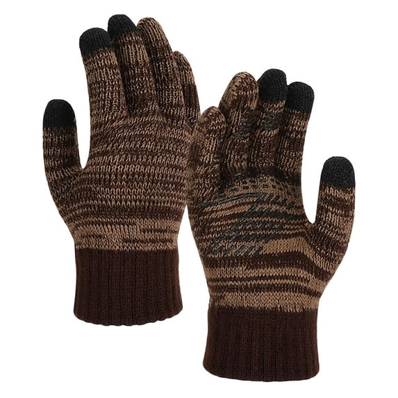 Lispipm Winter Gloves for Women Men Stretchy Thermal Touchscreen Gloves Warm Snowy Day Mittens Holidays Gift for Ladies