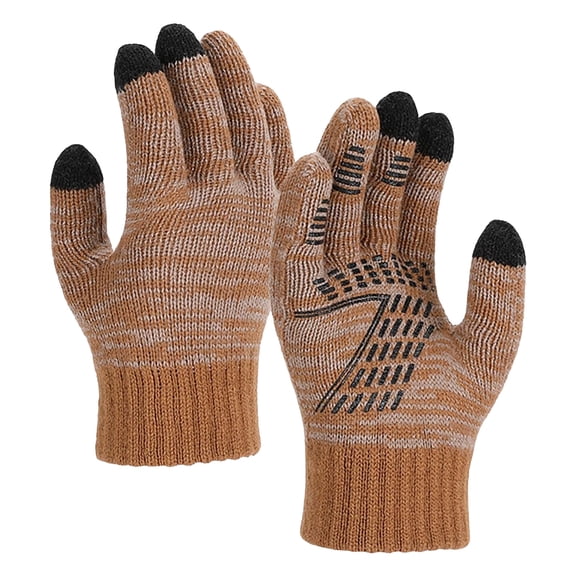 Lispipm Winter Gloves for Women Men Stretchy Thermal Touchscreen Gloves Warm Snowy Day Mittens Holidays Gift for Ladies