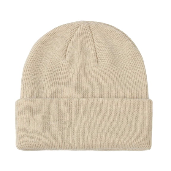 Lispipm Winter Kids Beenie Boys and Girls Fashion Knitted Hats Children Warm Soft Caps for School Snowy Day Beige 4-6 Years