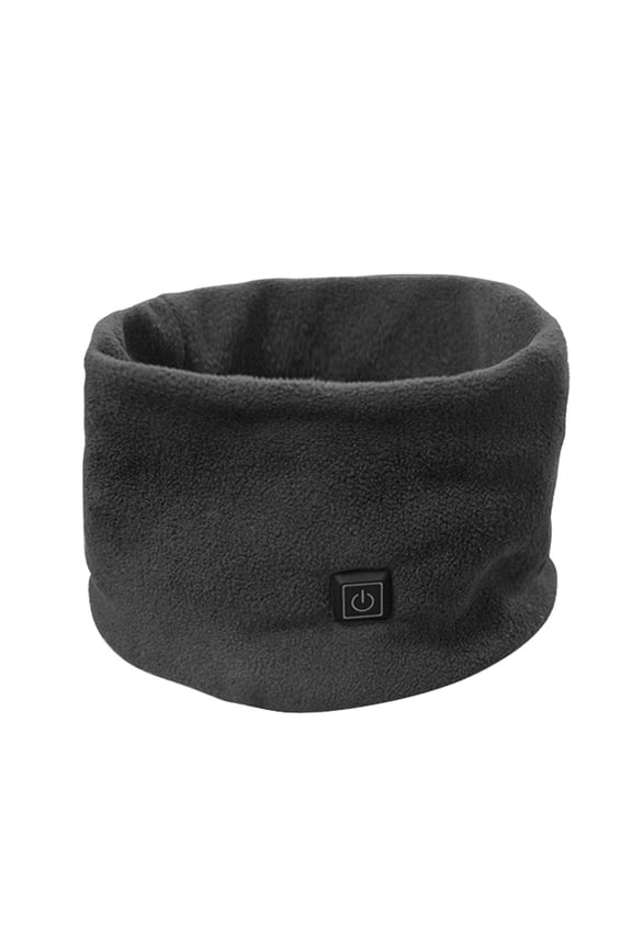 Winter Neck Gaiter Warmer for Women Men Windproof USB Heated Scarf Neck Cover for Cold Weather Skiing Sports Grey