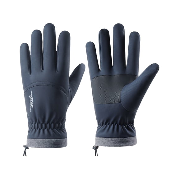 Lispipm Winter Ski Snowy Gloves for Women Men Touchscreen Thermal Waterproof and Windproof Gloves for Motorcycle Running Blue M