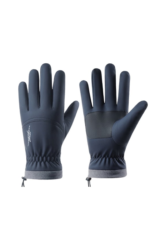 Winter Ski Snowy Gloves for Women Men Touchscreen Thermal Waterproof and Windproof Gloves for Motorcycle Running Blue XL