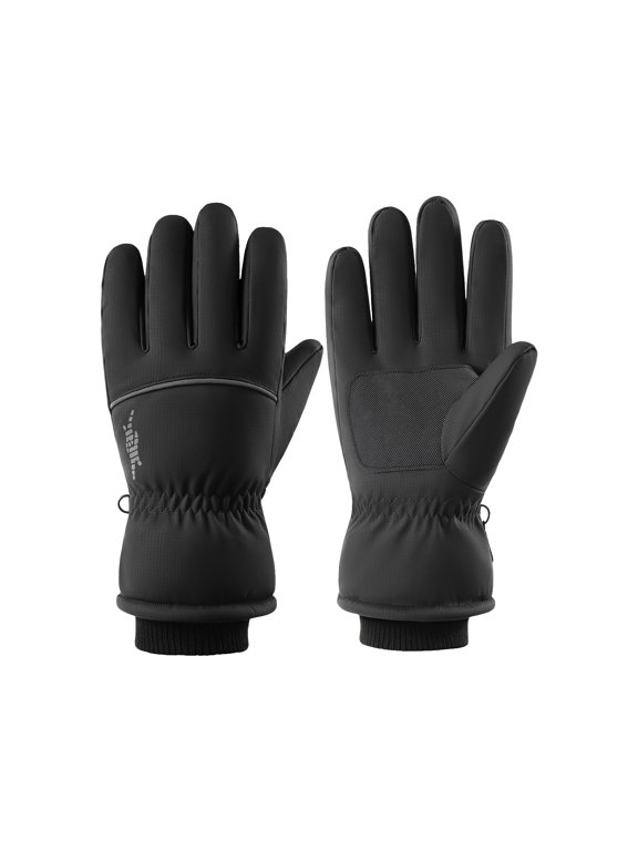 Winter Ski Snowy Gloves for Women Men Touchscreen Thermal Waterproof and Windproof Gloves for Motorcycle Running Gray XL