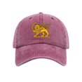 thumbnail image 1 of Lispipm Women Men Summer Baseball Cap with Lions Sun Printing Washed Cotton Plain Caps Unisex Casual Outdoot Sports Hats Red, 1 of 4