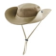 thumbnail image 1 of Lispipm Women Men Sun Hats with Wide Brim for Summer Outdoor Mesh Breathable Fishing Hat Camping Hiking Caps for Vacation Brown, 1 of 6