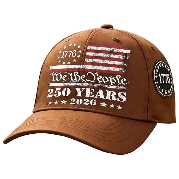 Lispipm Women Washed Cotton Plain Baseball Cap 250th Anniversary Vintage Adjustable Dad Hats for Outdoor Sports Travel Brown
