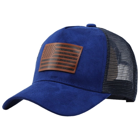 Lispipm Women and Man Mesh Baseball Cap Summer Outdoor Breathable Hats Unisex Sports Quick Drying Caps for US 250th Anniversary Blue