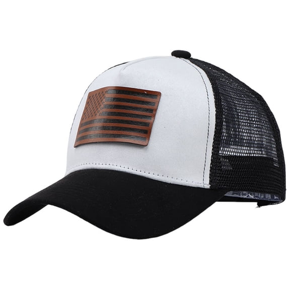 Lispipm Women and Man Mesh Baseball Cap Summer Outdoor Breathable Hats Unisex Sports Quick Drying Caps for US 250th Anniversary White