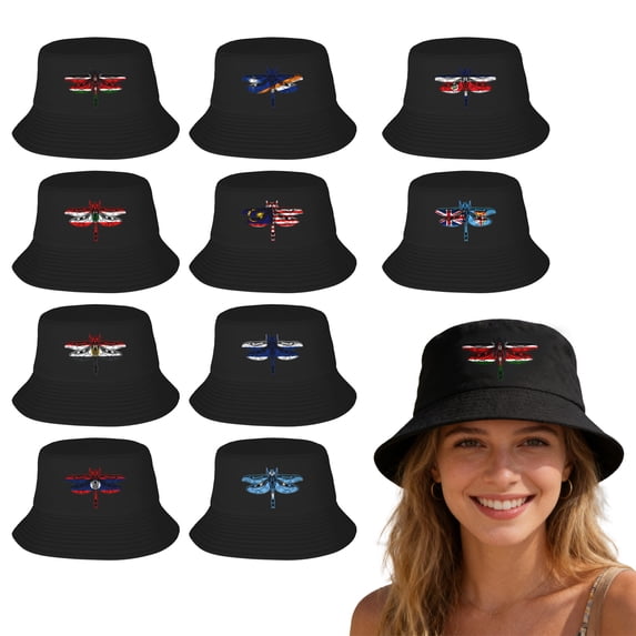 Lispipm Women and Men Bucket Hats Casual Water Proof Wide Brim Packable Fishing Caps All Season Outdoor Beach Sun Hat Black