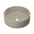 thumbnail image 1 of Lisse 14.5" Concrete Round Vessel Sink in Matte Taupe, 1 of 8