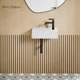 thumbnail image 1 of Lisse 16" Concrete Rectangle Wall-Mounted Sink with Right Side Faucet Mount in Matte White, 1 of 8