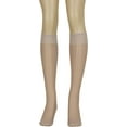 thumbnail image 1 of Lissele Full Support Women's Plus Size Knee High 3 Pack Taupe Light, XXXXL, 1 of 6