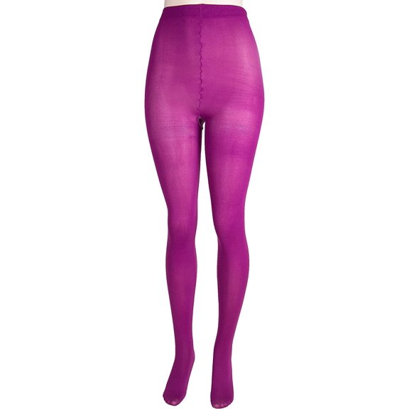 Lissele Women's Plus Size Opaque Tights Pack of 2 Rasberry, 8x