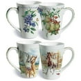 thumbnail image 1 of Lissom Design 2 Piece Fresh From the Farm Fine Porcelain Gift Mug Set, 1 of 1