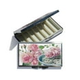 thumbnail image 1 of Lissom Design 62179 2 x 3.25 x 0.5 in. Roses Pill Box - Enchanted Garden, 1 of 1