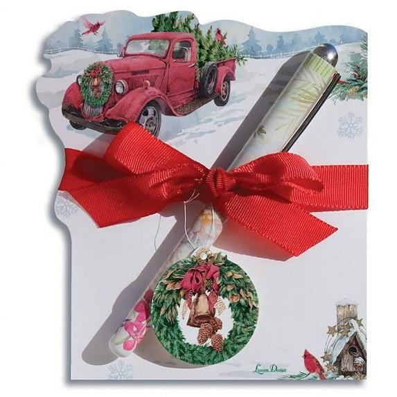 Lissom Design 22073 Winter Pickups Diecut Notepad