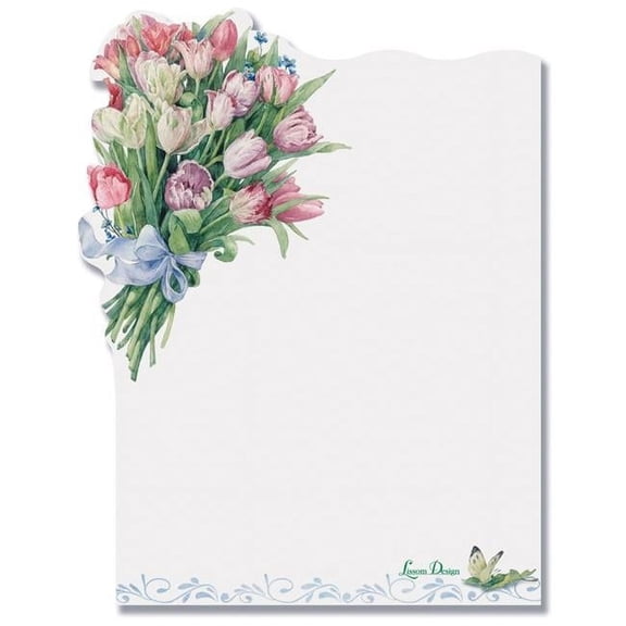 Lissom Design 28074 Flower Sticky Notepad