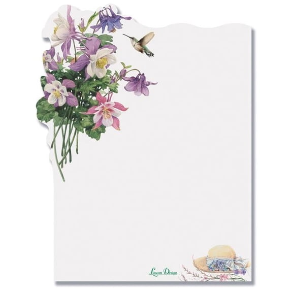 Lissom Design 28077 4.5 x 4.38 x 0.25 in. Lakeside Breeze Sticky Notepad, Tropical Paradise