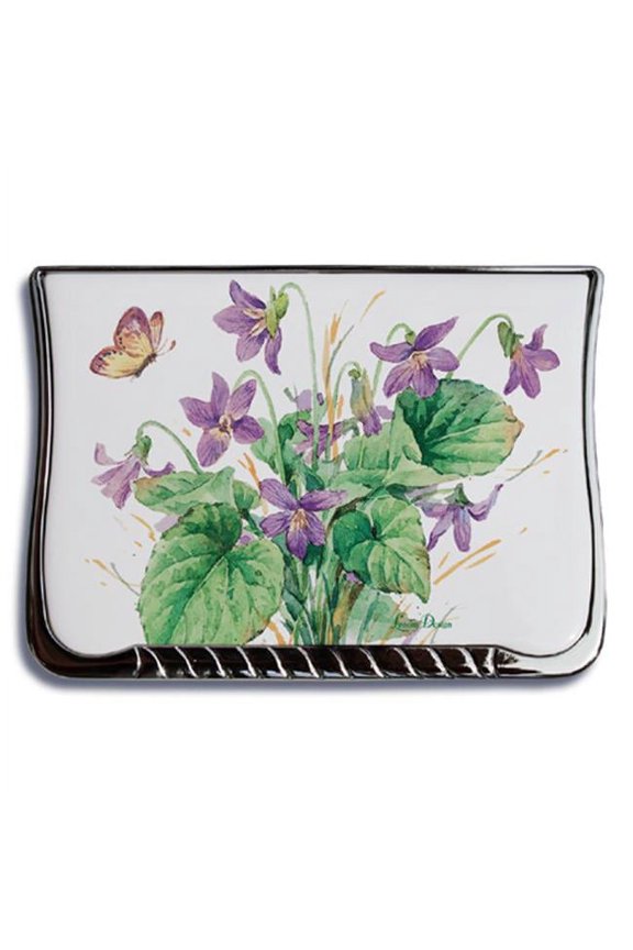 Violets Compact Mirror