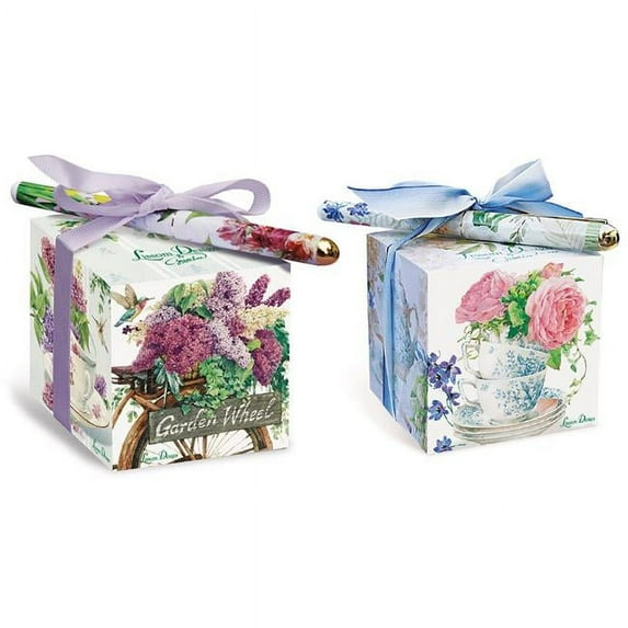 Lissom Design W24020 Tea Time 2 Paper Block Pen Sets