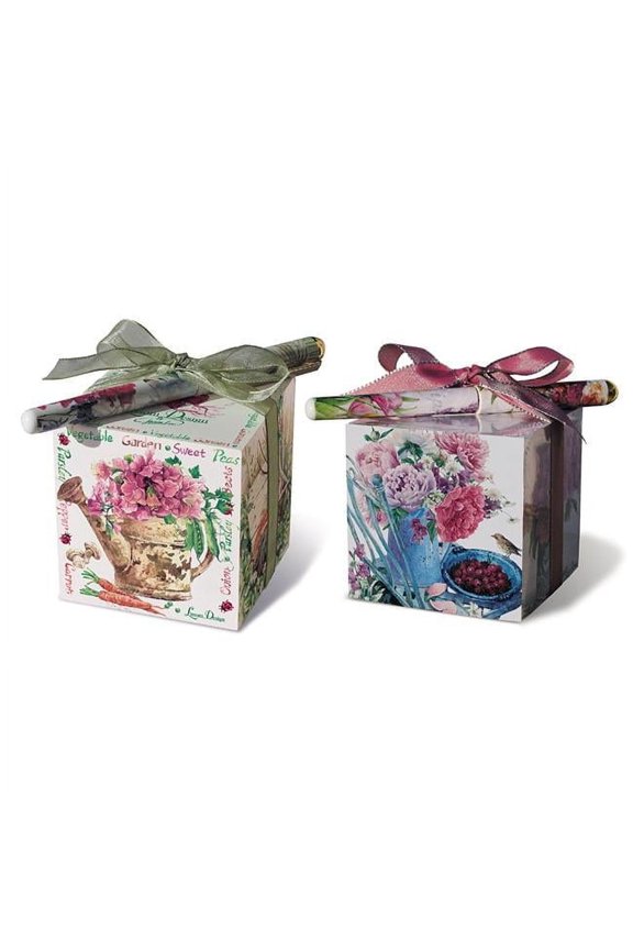 W24042 Enchanted Garden 2 Paper Block Pen Sets