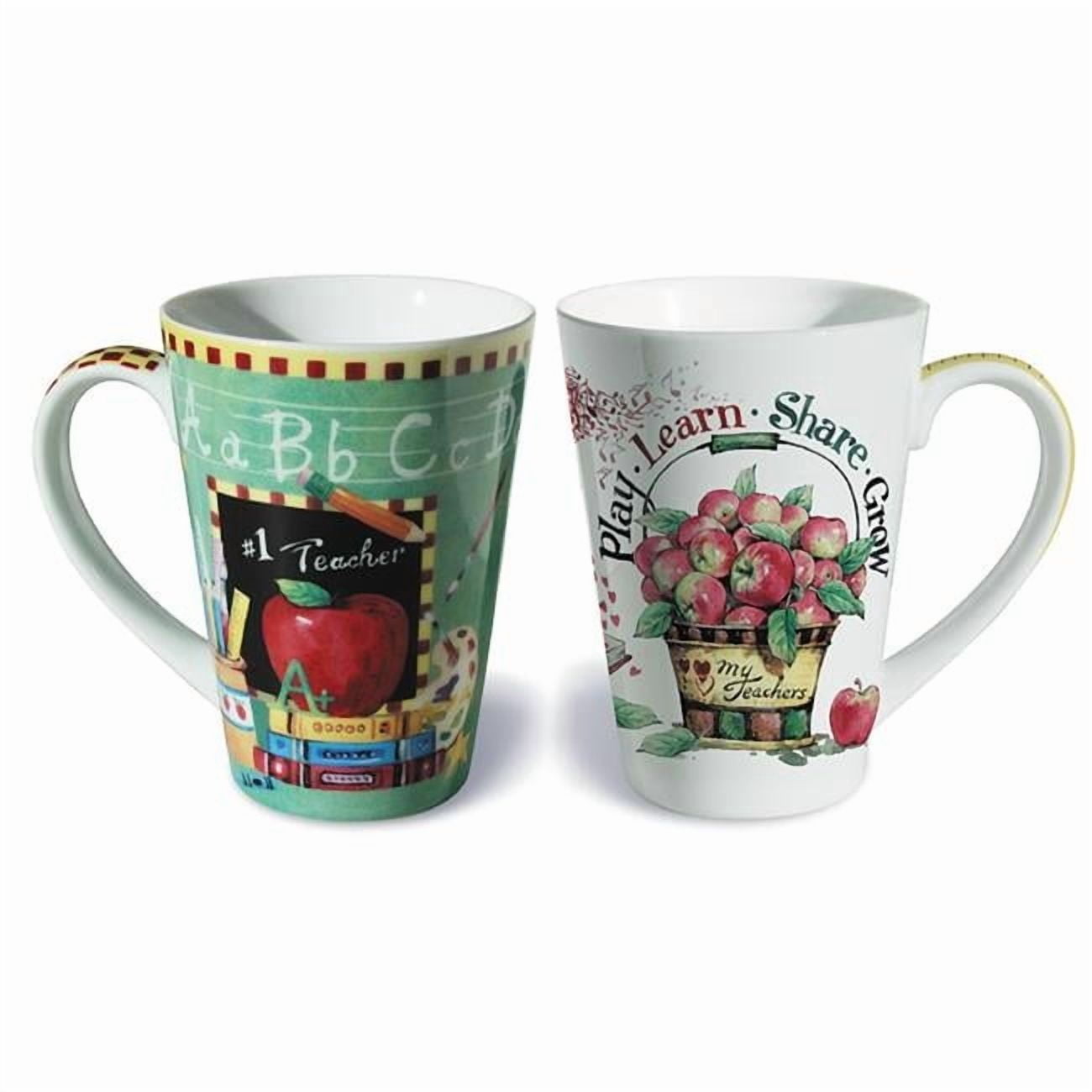 Lissom Design W35008 2 Piece Teacher Fine Porcelain Gift Mug Set