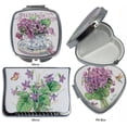 thumbnail image 1 of Lissom Design W61072 3 Sweet Violets Compact Mirror & Pill Box Set, 1 of 1