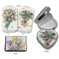 thumbnail image 1 of Lissom Design W61074 3 Tulips Compact Mirror & Pill Box Set, 1 of 1
