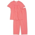 thumbnail image 1 of Lissome Lounge Womens Classic Peach Silky Soft Semi-Sheer Pajamas Sleep Set 2X, 1 of 1