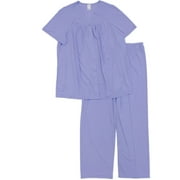 Lissome Lounge Womens Lavender Purple Silky Soft Semi-Sheer Pajamas Sleep Set 2X
